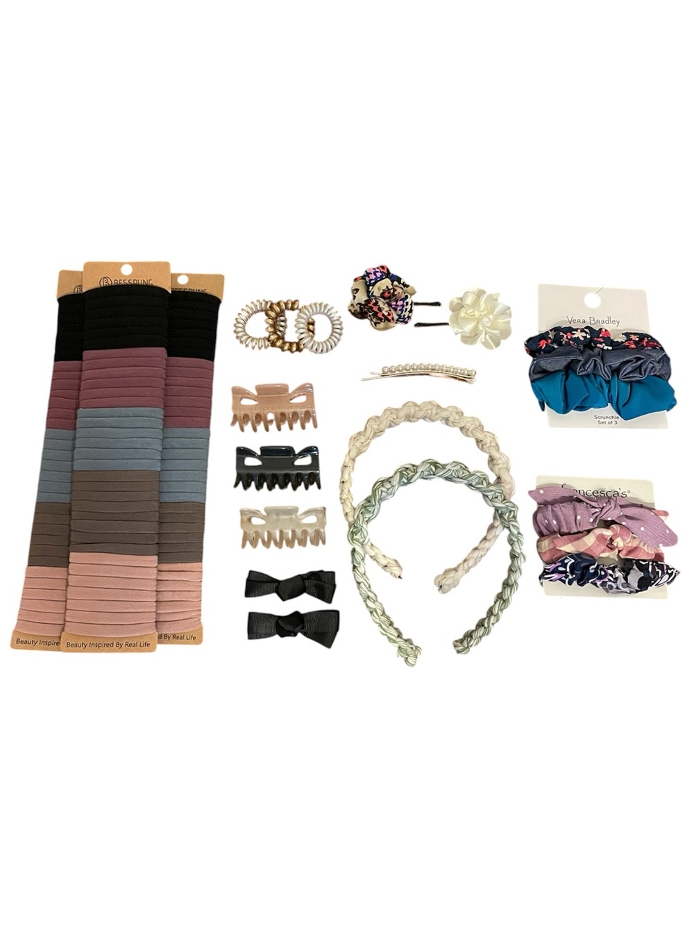 NWT Assorted Women’s Hair Accessory Set - Multicolor Franchesca’s & Vera Bradley